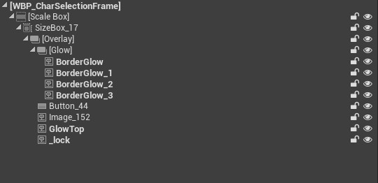 Revenant selection widget hierarchy before consolidation